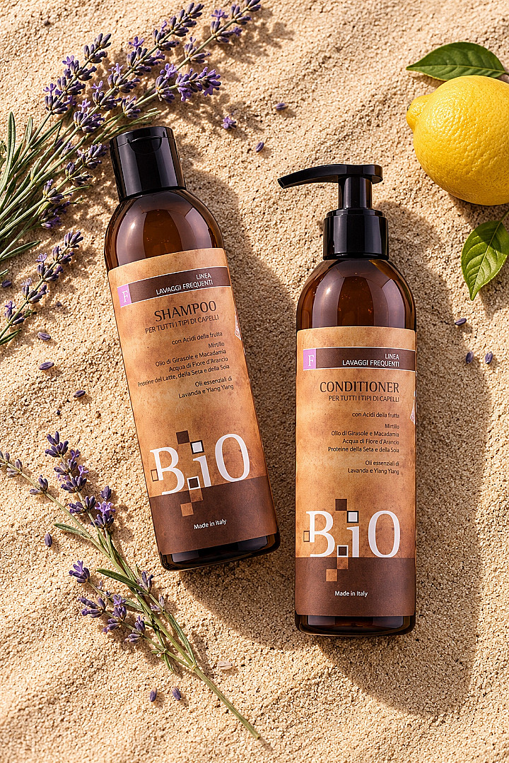 Sinergy B.iO päivittäinen hiustenhoitoon Shampoo ja hoitoaine – kuva 3