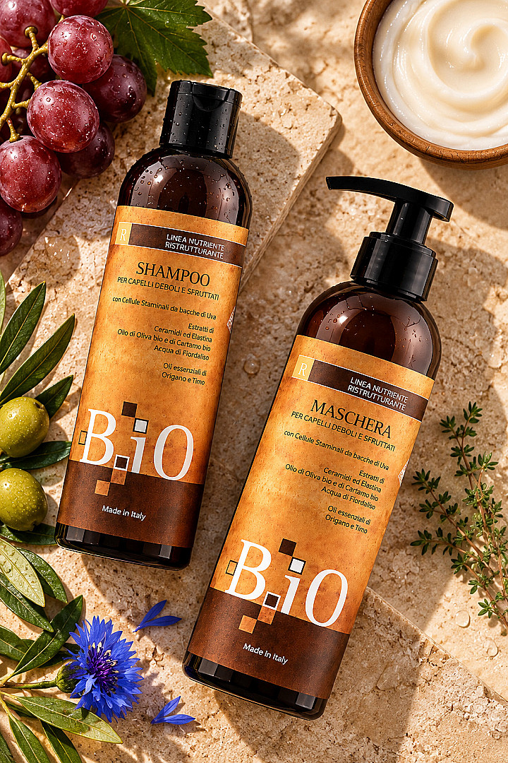 Sinergy B.iO restructuring kit Shampoo ja hiusnaamio – kuva 2